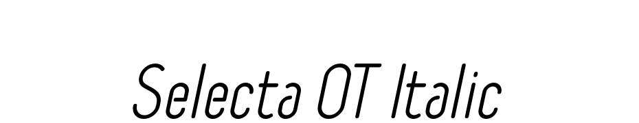 Selecta OT Italic cкачати шрифт безкоштовно